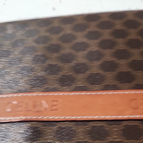 Celine Brown Bag with Tan Trim - Picture 5 of 12